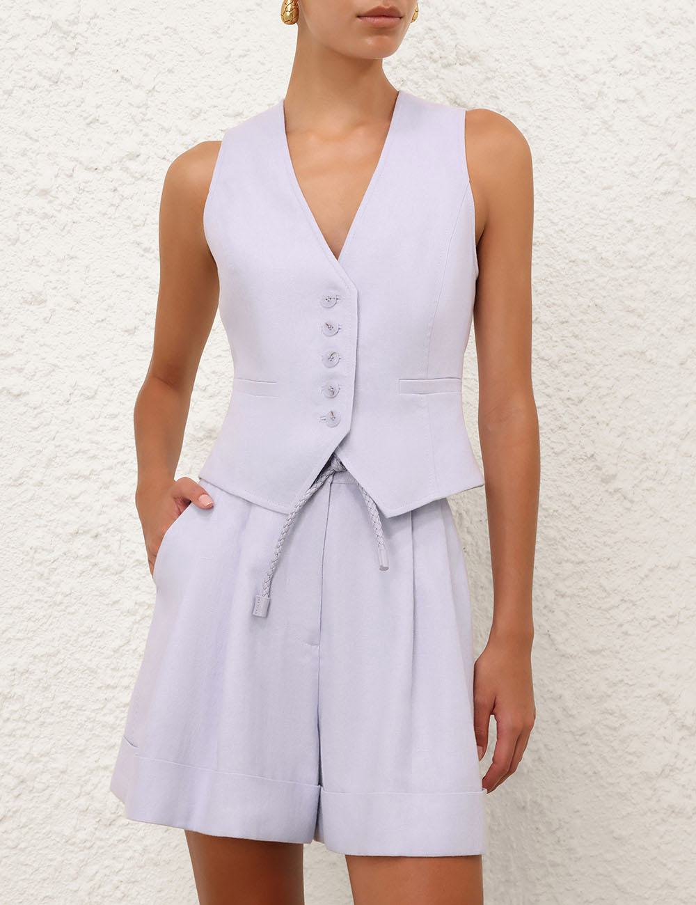 Luna Linen Waistcoat