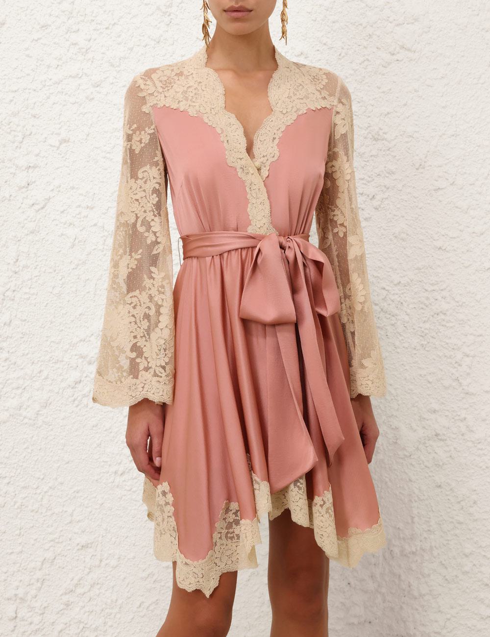 Luna Satin Drape Mini Dress