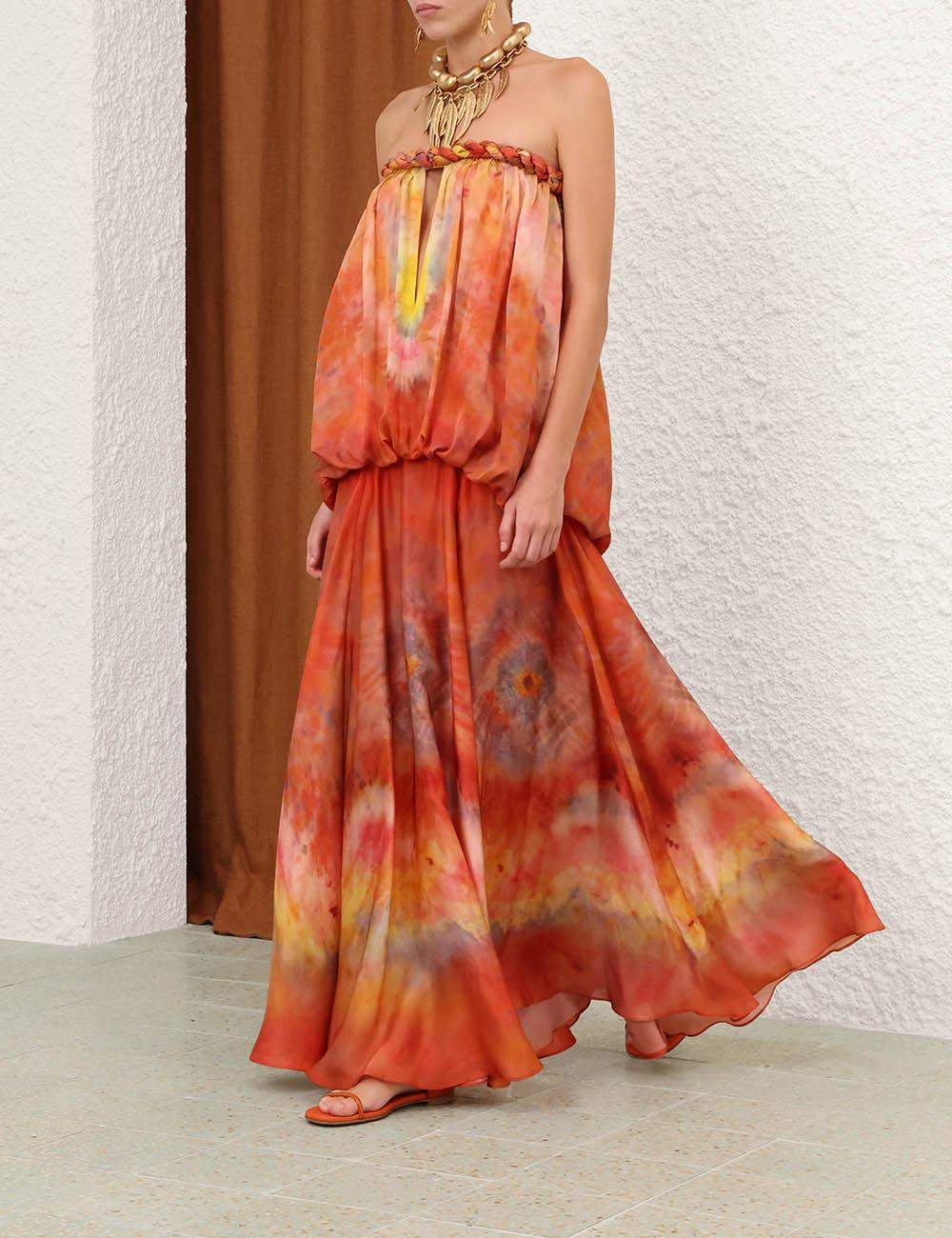 Luna Twist Bandeau Gown