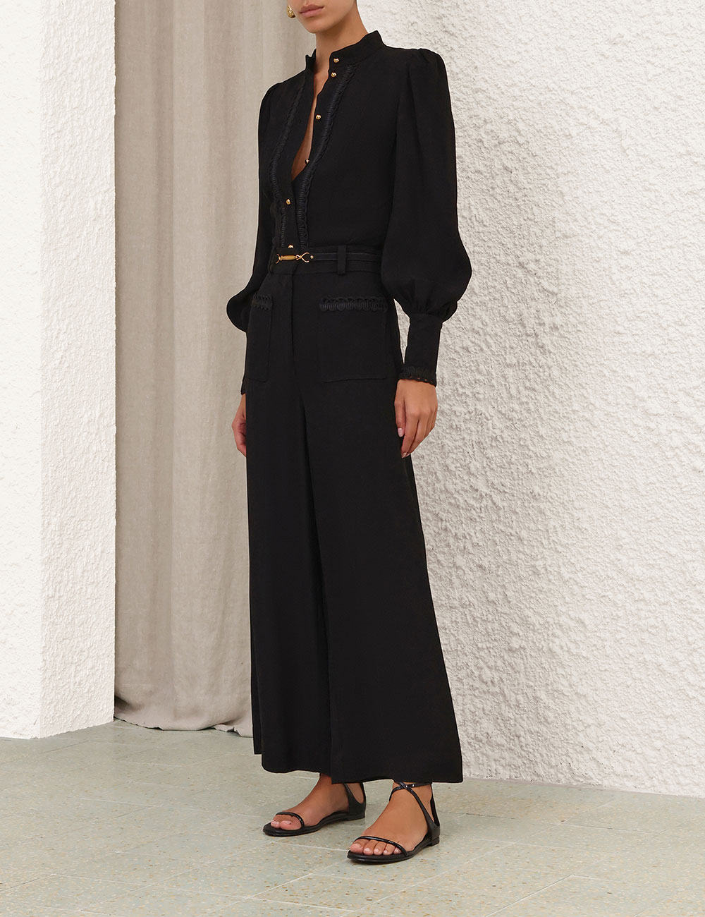 Trim Culotte Pant