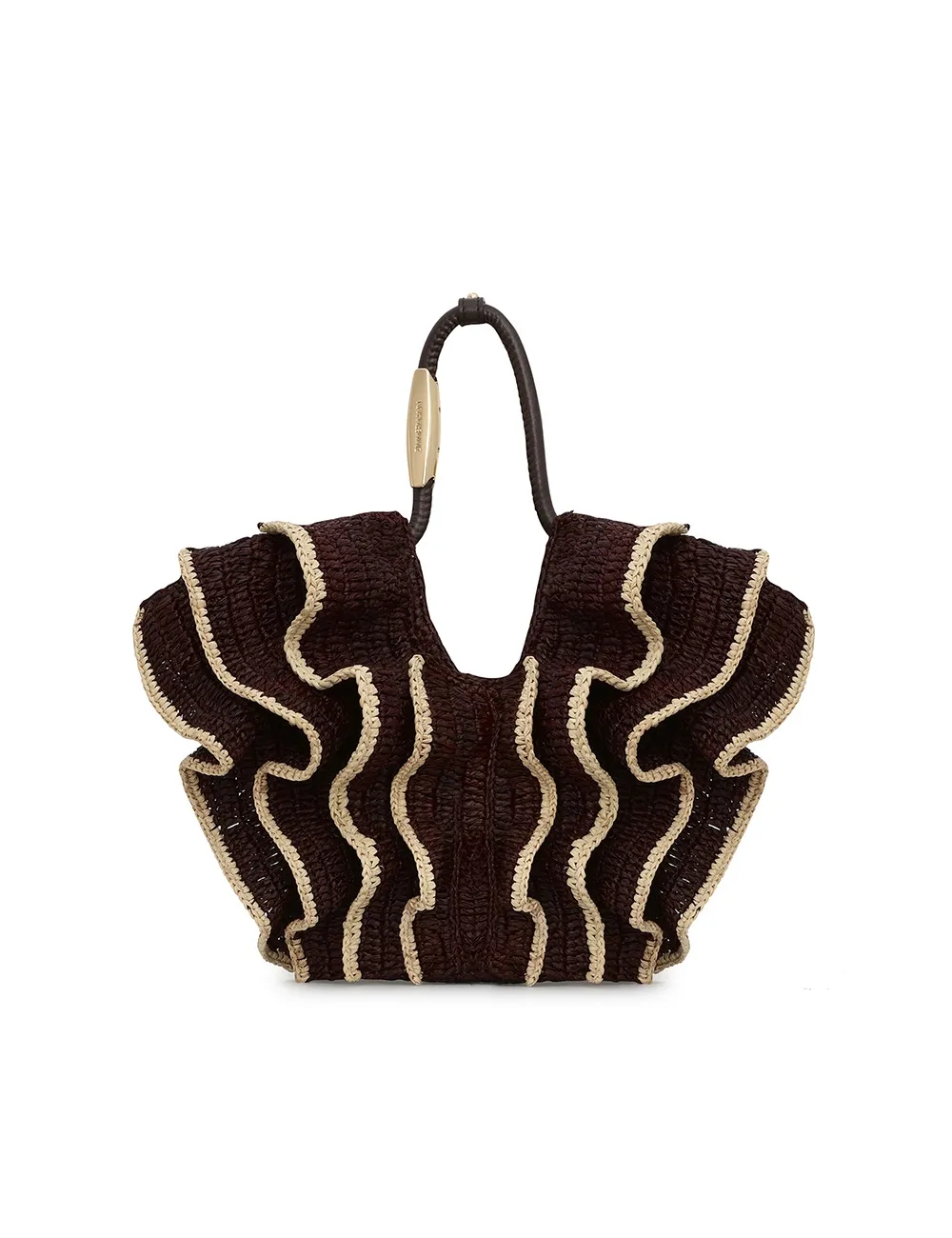 Goldentime Small Ruffle Tote