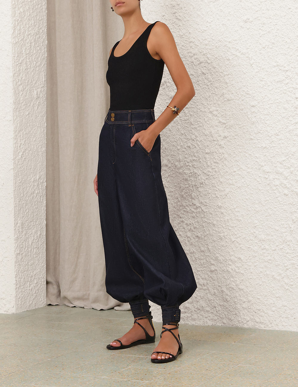 Luna Denim Harem Pant