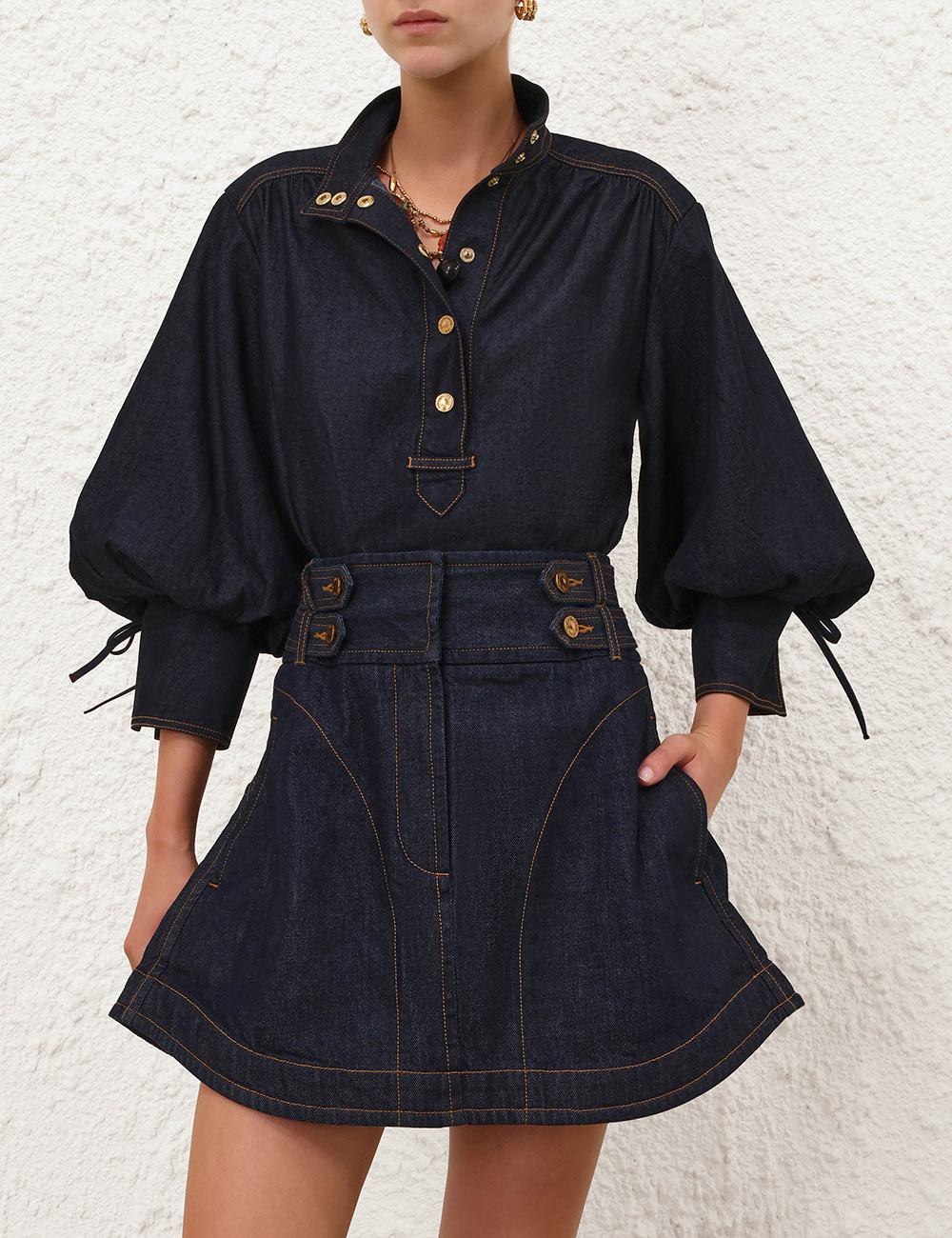 Denim Billow Shirt