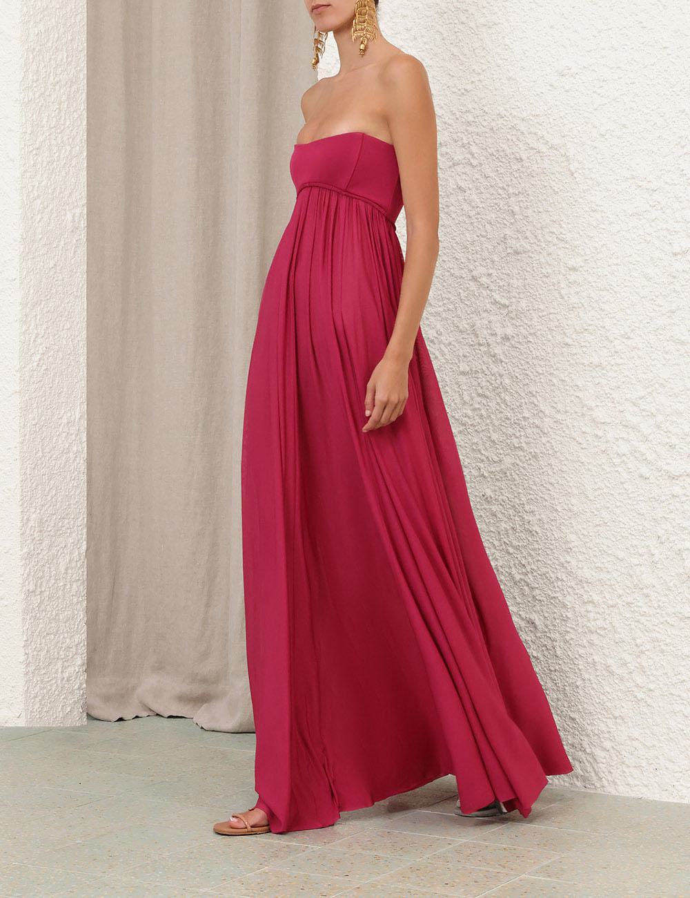 Luna Jersey Bandeau Gown