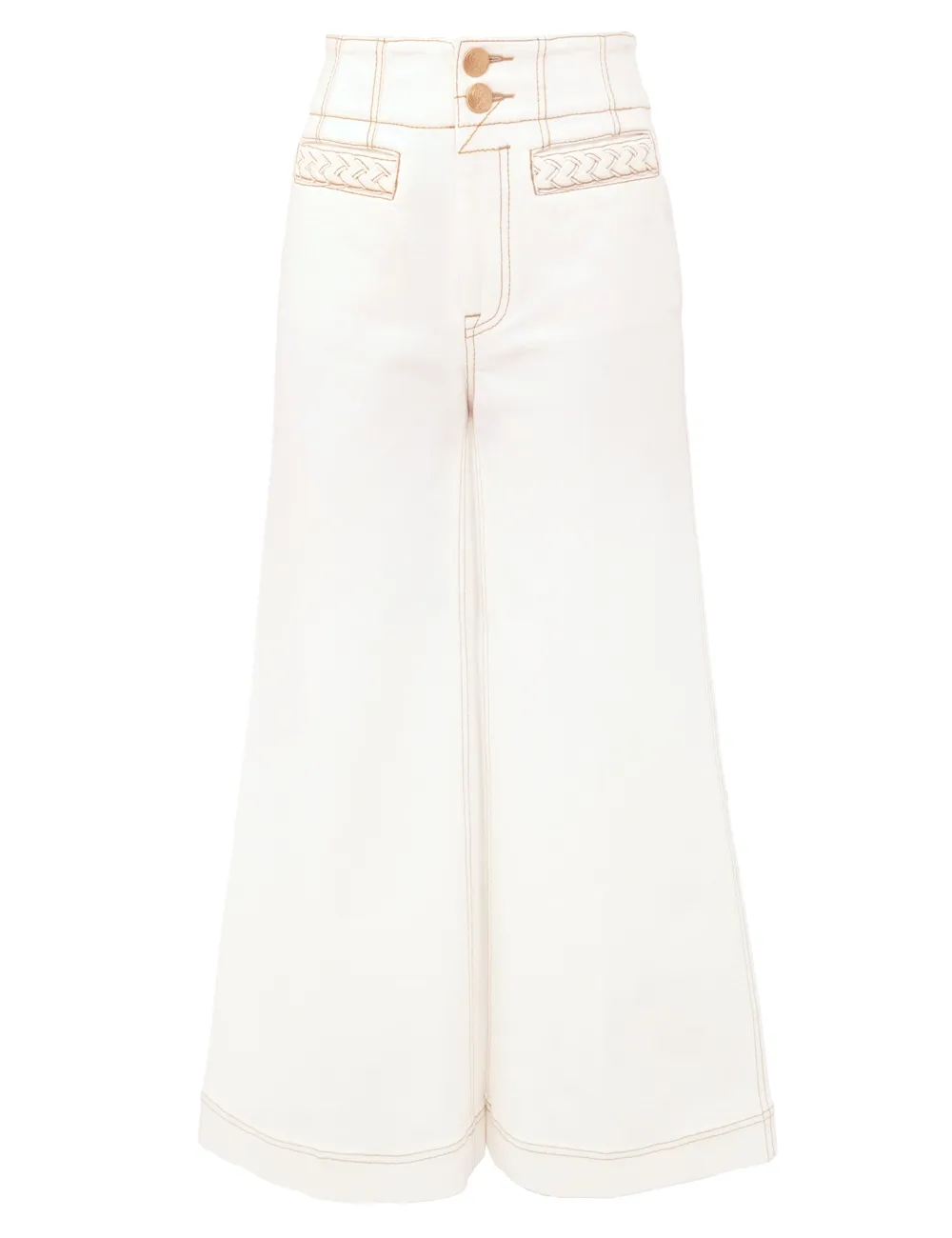 Roselight Cropped Flare Jean