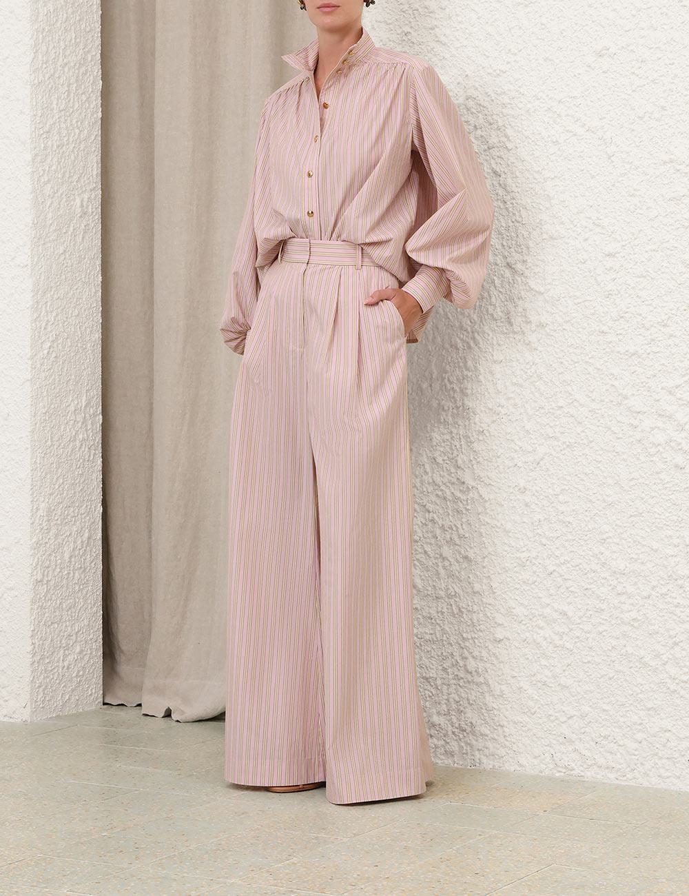 Stripe Wide Leg Pant