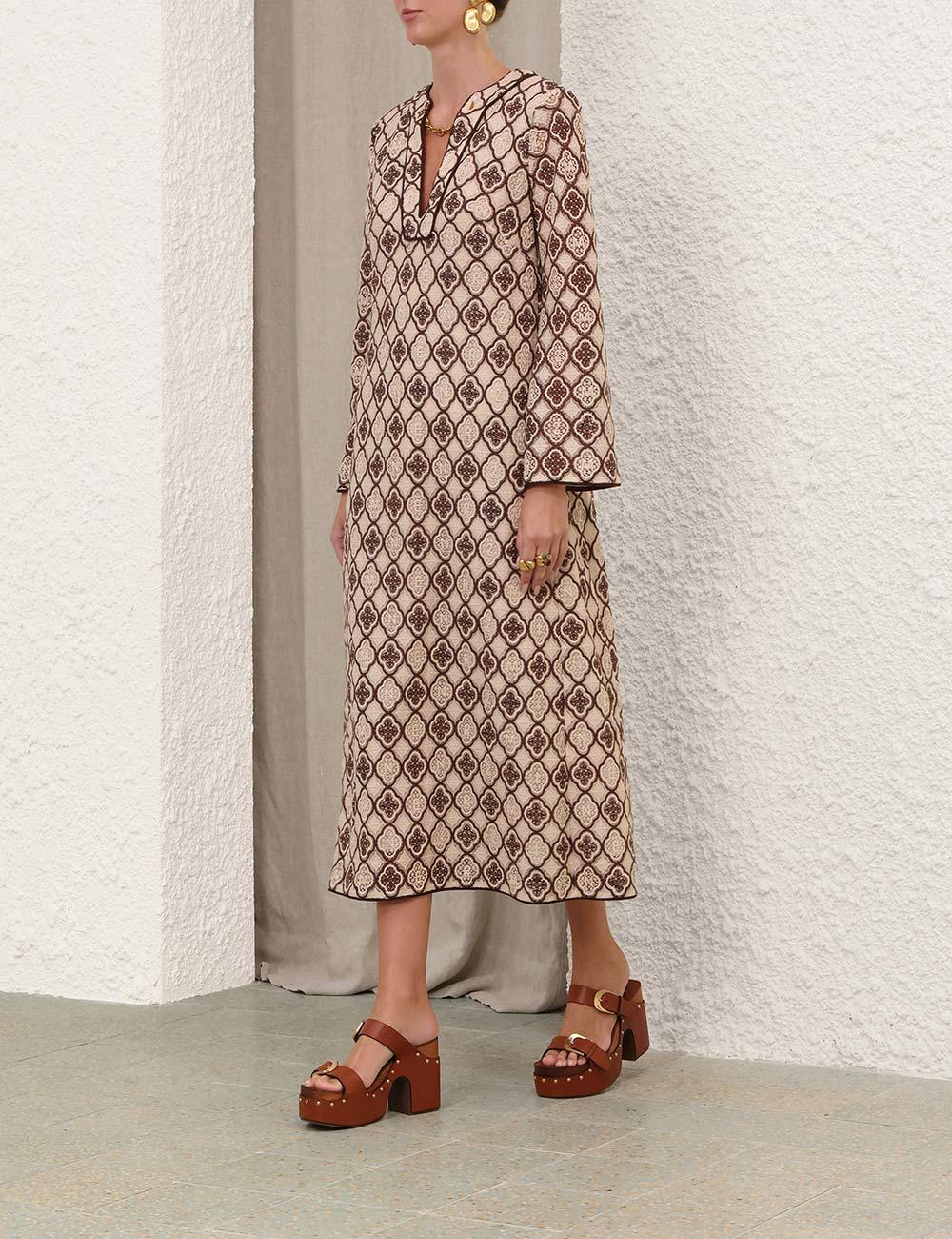 Luna Guipure Midi Dress