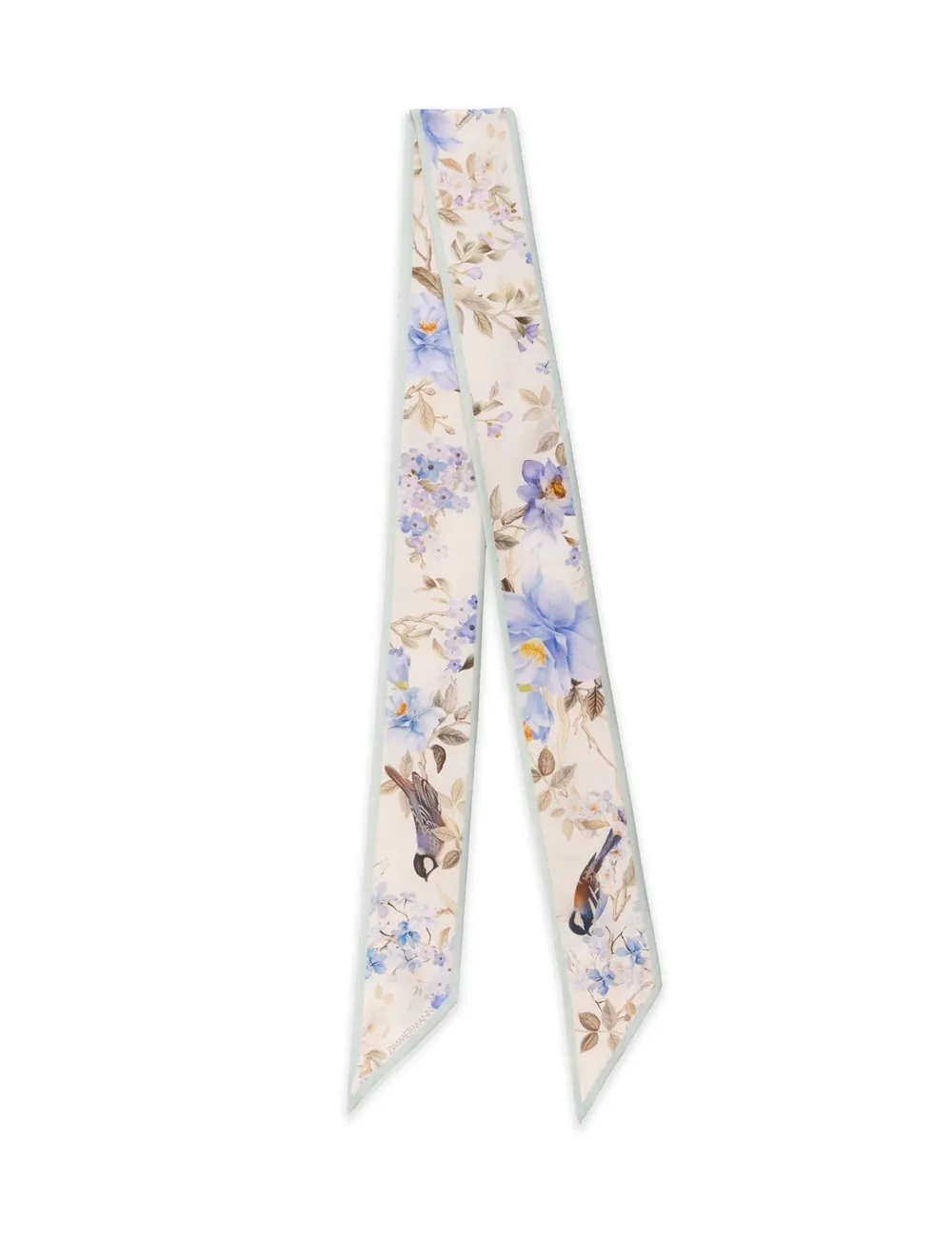 Printed Silk Ribbon Scarf