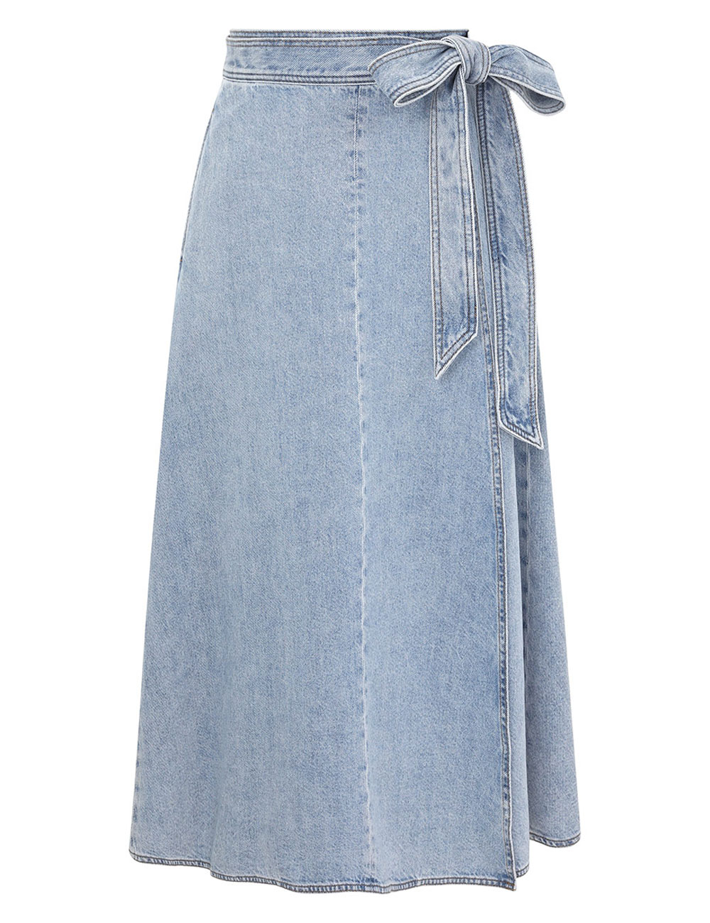 Wanderlust Denim Wrap Skirt