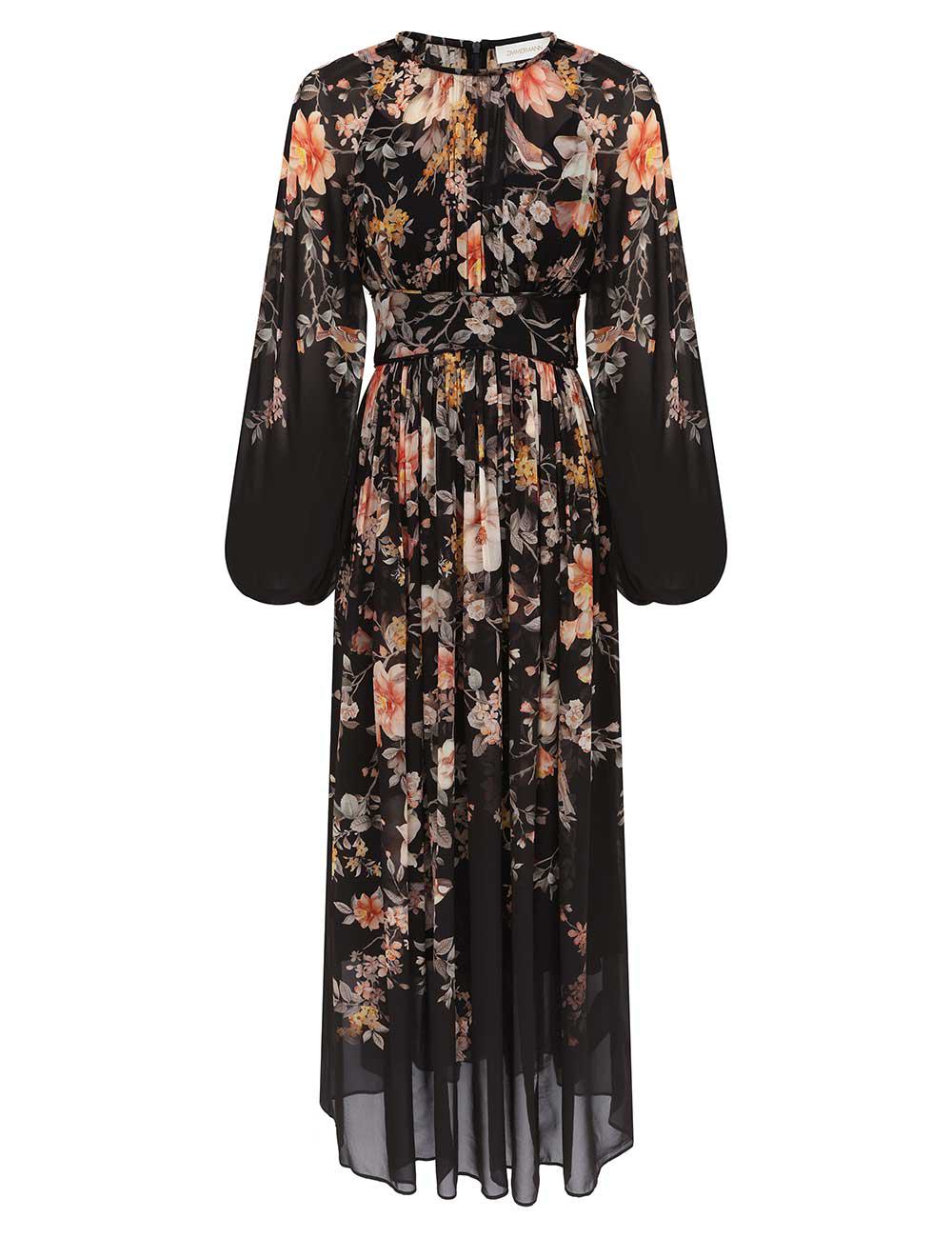 Carousel Billow Maxi Dress