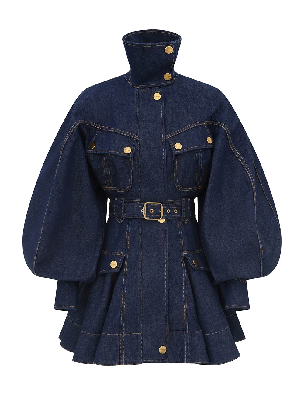 Luna Denim Utility Mini Dress