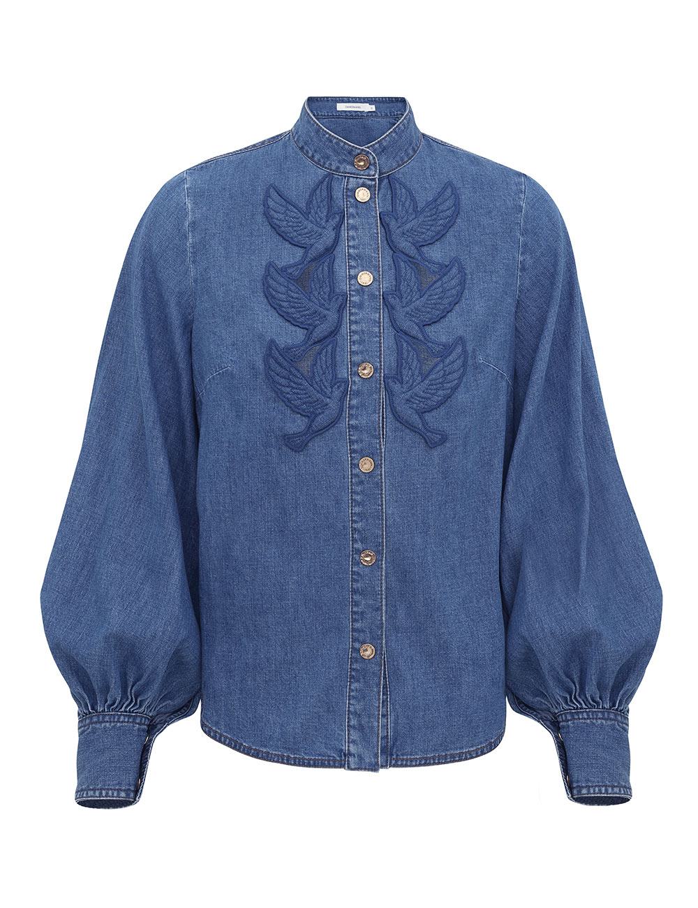 Denim Applique Shirt