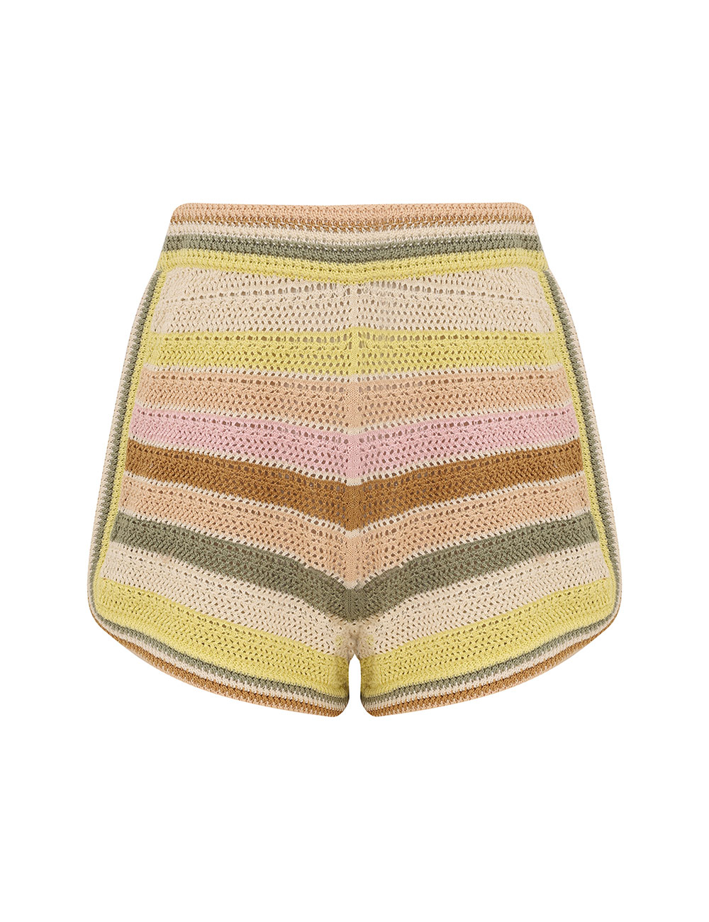 Indra Stripe Crochet Short