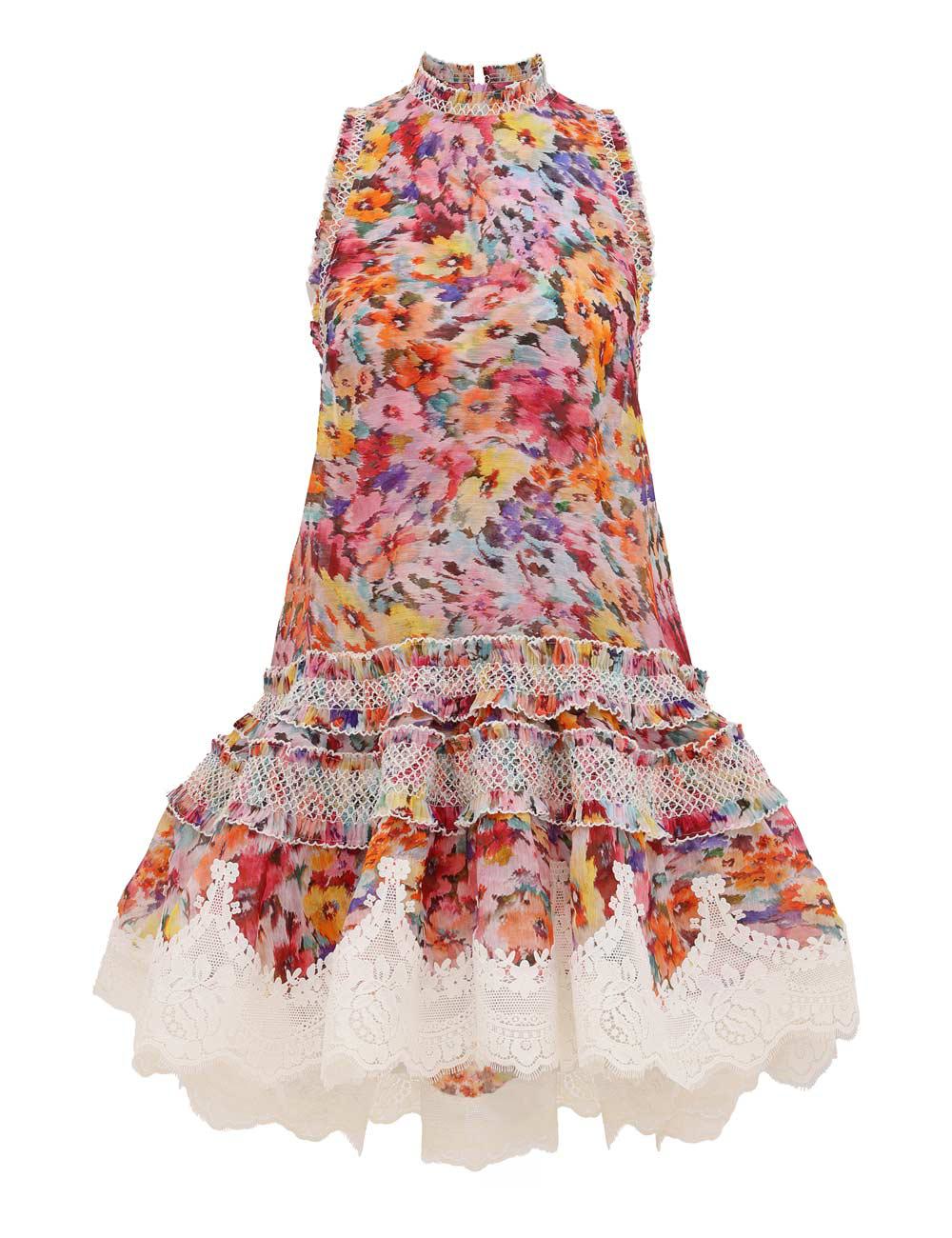 Luna Shirred Lantern Dress