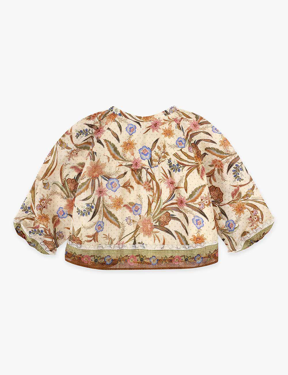 Indra Kids Trim Contrast Top