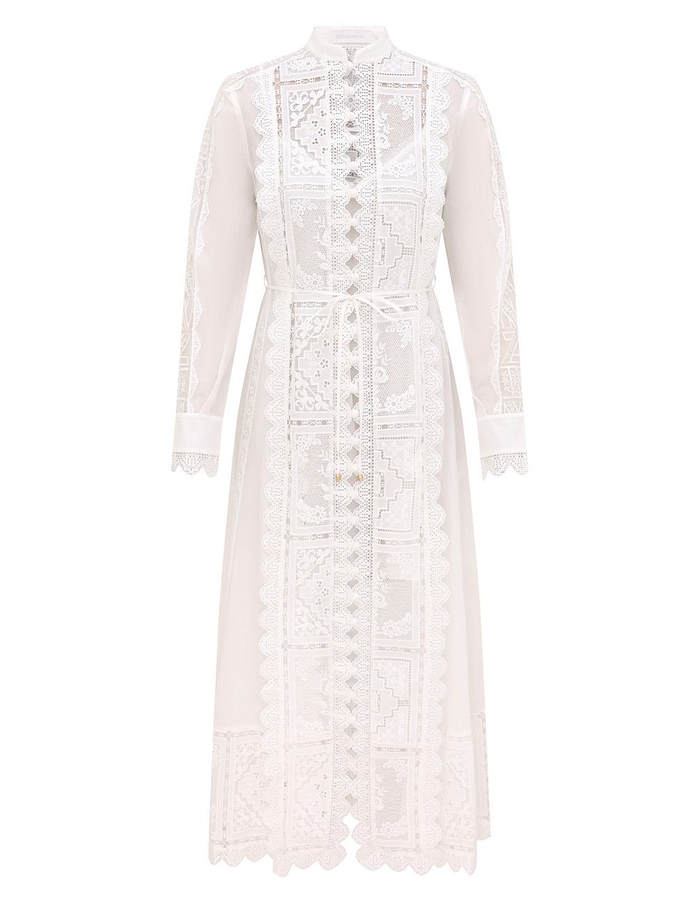 Aster Embroidered Midi Dress