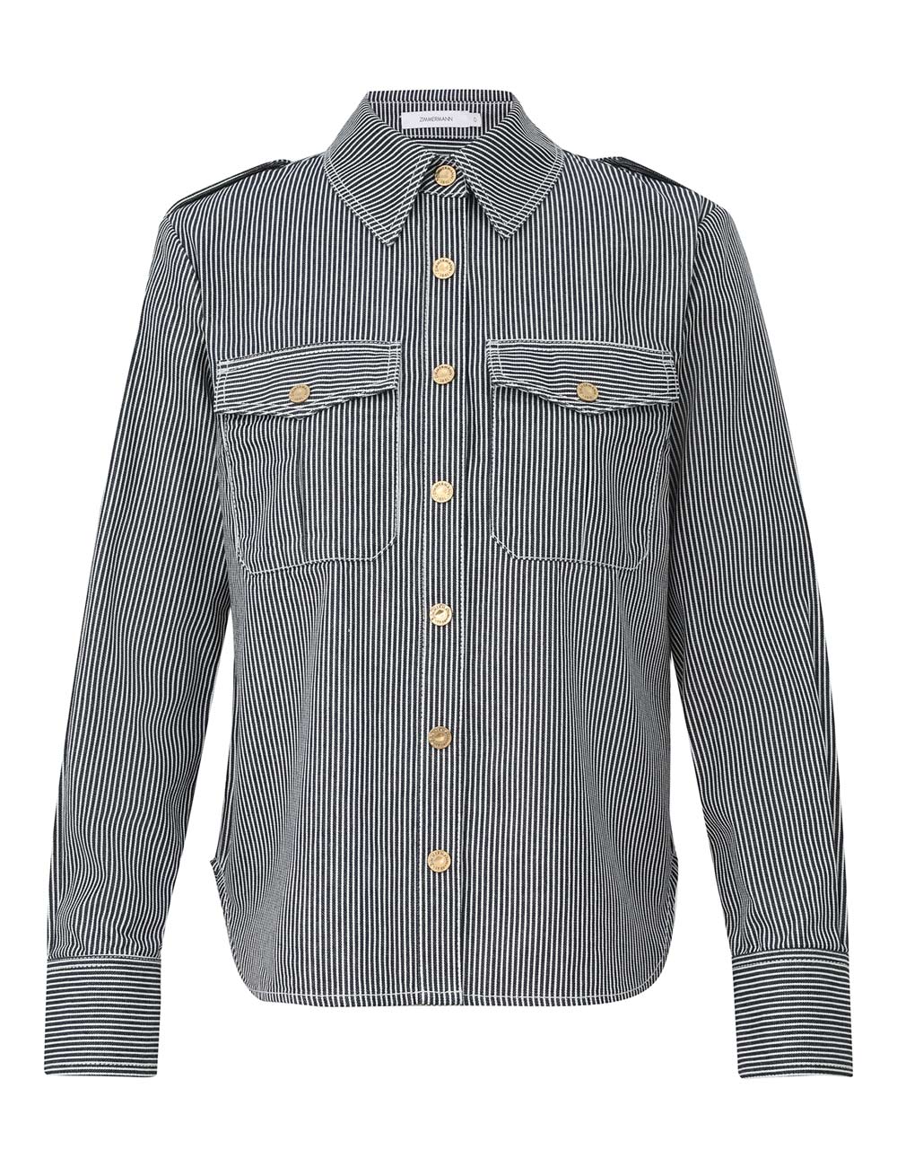 Patience Striped Denim Shirt