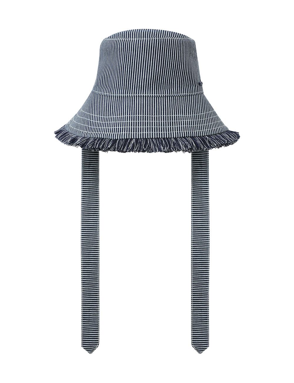 Stripe Denim Bucket Hat